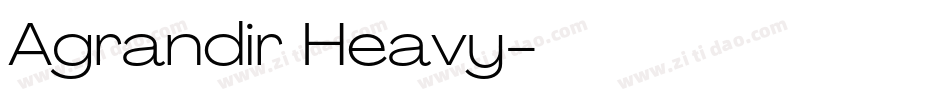 Agrandir Heavy字体转换